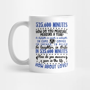 How Do You Measure A Year In Life? Mug